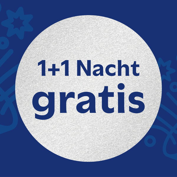 1+1 Nacht gratis